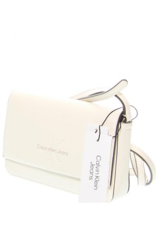 Γυναικεία τσάντα Calvin Klein Jeans, Χρώμα Λευκό, Τιμή 46,99 €