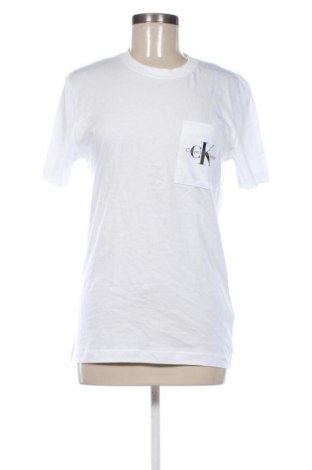 Herren T-Shirt Calvin Klein Jeans, Größe M, Farbe Weiß, Preis € 27,99