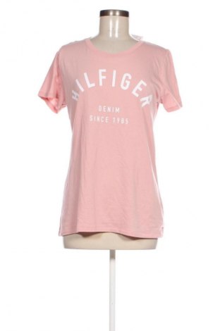 Damen T-Shirt Hilfiger Denim, Größe L, Farbe Aschrosa, Preis 17,38 €