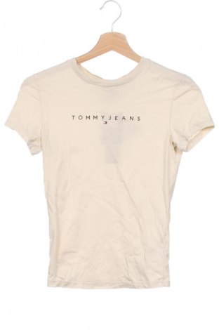 Tricou de femei Tommy Jeans, Mărime XS, Culoare Ecru, Preț 267,99 Lei