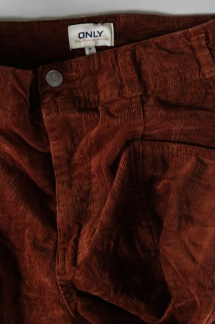 Pantaloni de velvet de femei ONLY, Mărime M, Culoare Maro, Preț 38,99 Lei