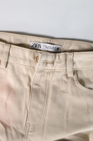 Damen Lederhose Zara, Größe S, Farbe Beige, Preis 16,99 €