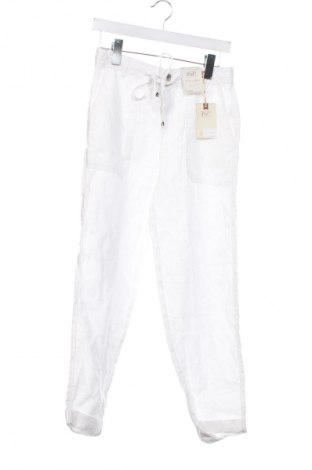 Pantaloni de femei F&F, Mărime XS, Culoare Alb, Preț 117,63 Lei