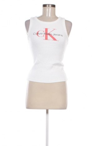 Damska koszulka na ramiączkach Calvin Klein Jeans, Rozmiar S, Kolor Biały, Cena 216,99 zł