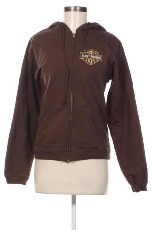 Damen Sweatshirt Harley-Davidson, Größe S, Farbe Braun, Preis 23,99 €