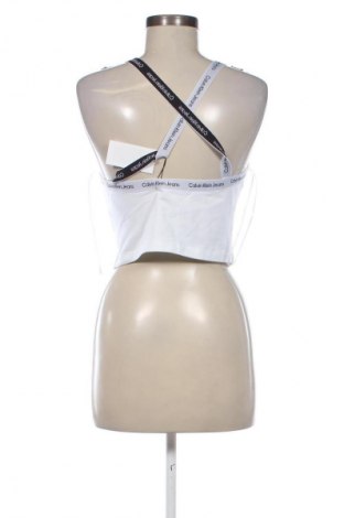Γυναικείο τοπ Calvin Klein Jeans, Μέγεθος L, Χρώμα Λευκό, Τιμή 73,99 €