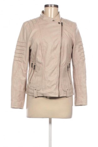 Damen Lederjacke, Größe M, Farbe Ecru, Preis 66,99 €