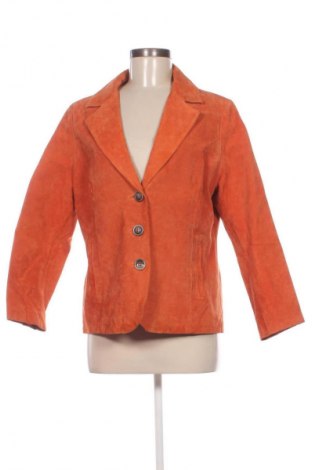 Damen Lederjacke, Größe L, Farbe Orange, Preis € 67,99