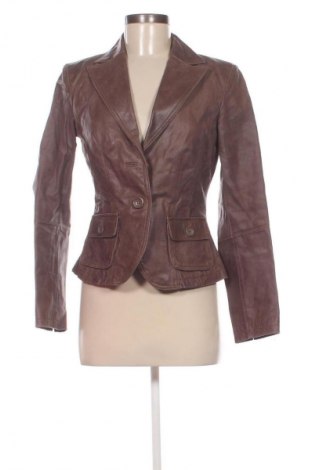 Damen Lederjacke Clockhouse, Größe M, Farbe Braun, Preis 33,99 €