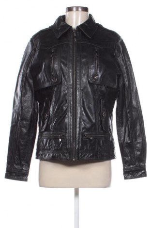 Damen Lederjacke Isaco & Kawa, Größe L, Farbe Schwarz, Preis 246,43 €