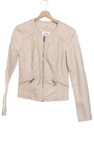 Damen Lederjacke Pimkie, Größe XS, Farbe Beige, Preis 30,00 €