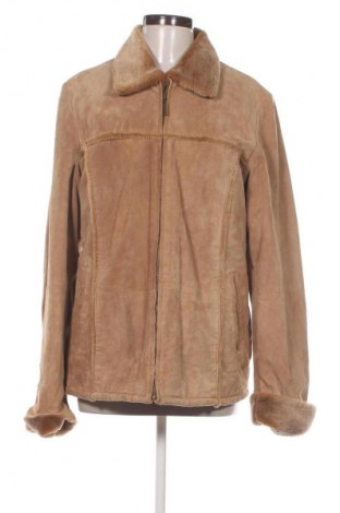 Damen Lederjacke TCM, Größe M, Farbe Beige, Preis 49,53 €