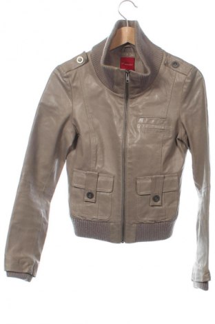 Damen Lederjacke Vero Moda, Größe XS, Farbe Beige, Preis 45,52 €