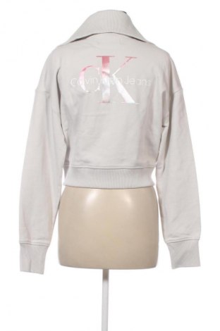 Γυναικεία αθλητική ζακέτα Calvin Klein Jeans, Μέγεθος M, Χρώμα Γκρί, Τιμή 59,99 €