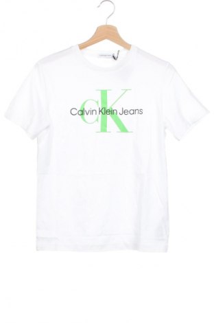 Dziecięca bluzka Calvin Klein Jeans, Rozmiar 10-11y/ 146-152 cm, Kolor Biały, Cena 216,99 zł