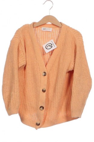 Kinder Strickjacke H&M, Größe 6-7y/ 122-128 cm, Farbe Orange, Preis 11,99 €