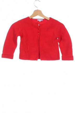 Kinder Strickjacke Jacadi, Größe 18-24m/ 86-98 cm, Farbe Rot, Preis 8,99 €