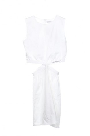 Rochie pentru copii Calvin Klein Jeans, Mărime 15-18y/ 170-176 cm, Culoare Alb, Preț 304,99 Lei
