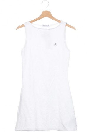 Rochie pentru copii Calvin Klein Jeans, Mărime 12-13y/ 158-164 cm, Culoare Alb, Preț 304,99 Lei