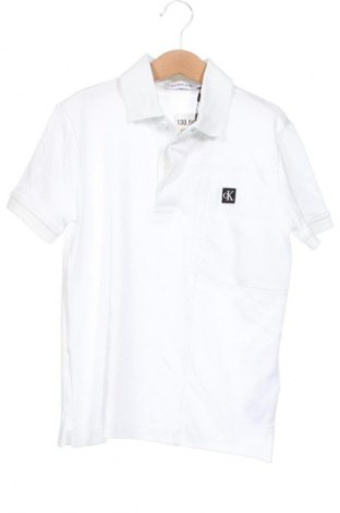 Детска тениска Calvin Klein Jeans, Размер 6-7y/ 122-128 см, Цвят Бял, Цена 46,99 лв.