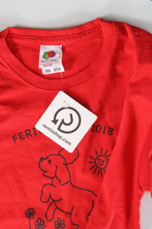 Kinder T-Shirt Fruit Of The Loom, Größe 4-5y/ 110-116 cm, Farbe Rot, Preis 6,00 €