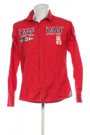 Herrenhemd Camp David, Größe L, Farbe Rot, Preis € 60,33