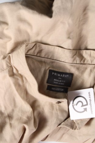 Ανδρικό πουκάμισο Primark, Μέγεθος XXL, Χρώμα  Μπέζ, Τιμή 10,99 €