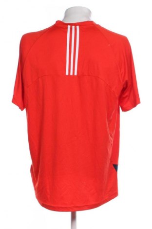 Ανδρικό t-shirt Adidas, Μέγεθος XL, Χρώμα Κόκκινο, Τιμή 17,99 €