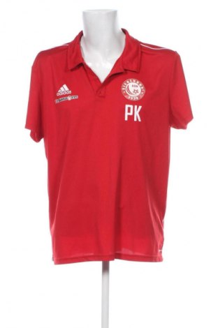 Męski T-shirt Adidas, Rozmiar XXL, Kolor Czerwony, Cena 88,99 zł