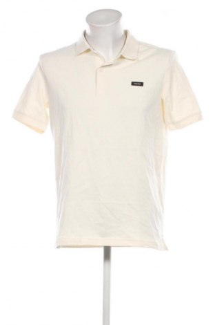 Herren T-Shirt Calvin Klein, Größe L, Farbe Ecru, Preis 91,99 €