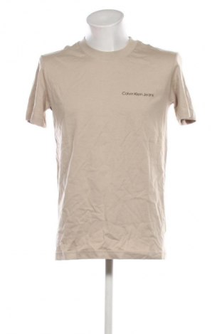 Herren T-Shirt Calvin Klein Jeans, Größe M, Farbe Beige, Preis € 37,99