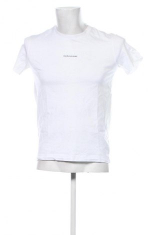 Herren T-Shirt Calvin Klein Jeans, Größe M, Farbe Weiß, Preis € 17,00