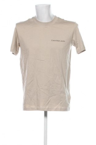 Tricou de bărbați Calvin Klein Jeans, Mărime M, Culoare Bej, Preț 125,99 Lei