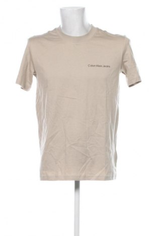 Herren T-Shirt Calvin Klein Jeans, Größe M, Farbe Beige, Preis € 31,99