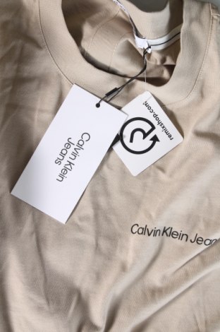 Herren T-Shirt Calvin Klein Jeans, Größe M, Farbe Beige, Preis 56,99 €