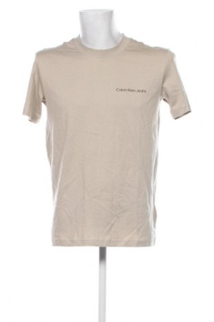 Tricou de bărbați Calvin Klein Jeans, Mărime M, Culoare Bej, Preț 174,99 Lei