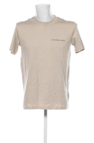 Tricou de bărbați Calvin Klein Jeans, Mărime M, Culoare Bej, Preț 107,99 Lei