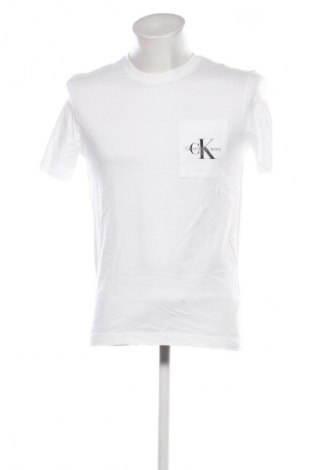 Tricou de bărbați Calvin Klein Jeans, Mărime L, Culoare Alb, Preț 251,99 Lei