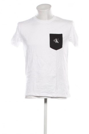 Męski T-shirt Calvin Klein Jeans, Rozmiar M, Kolor Biały, Cena 190,99 zł