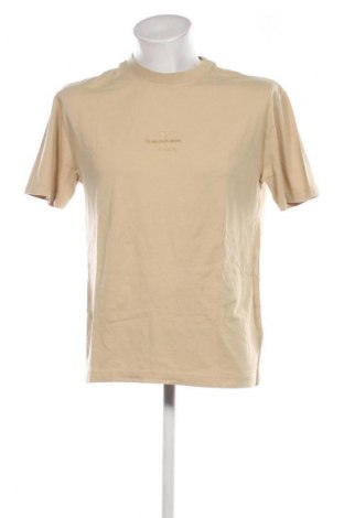 Herren T-Shirt Calvin Klein Jeans, Größe XS, Farbe Beige, Preis € 35,99