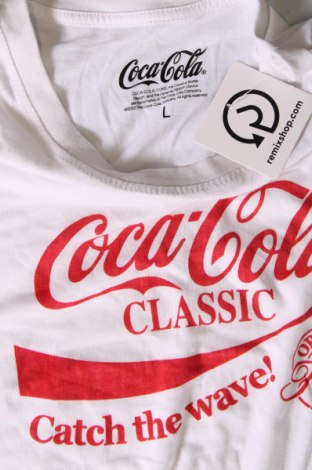 Ανδρικό t-shirt Coca Cola, Μέγεθος L, Χρώμα Λευκό, Τιμή 15,73 €