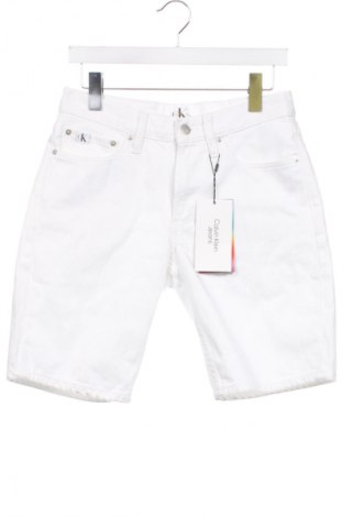 Ανδρικό κοντό παντελόνι Calvin Klein Jeans, Μέγεθος S, Χρώμα Λευκό, Τιμή 84,99 €