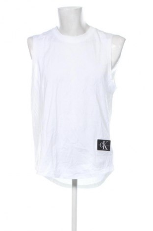 Herren Tanktop Calvin Klein Jeans, Größe XL, Farbe Weiß, Preis 24,99 €
