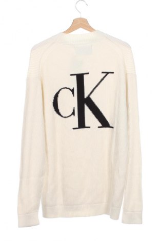 Herrenpullover Calvin Klein Jeans, Größe XS, Farbe Weiß, Preis € 41,99