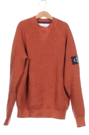 Herrenpullover Calvin Klein Jeans, Größe XXS, Farbe Orange, Preis € 41,99