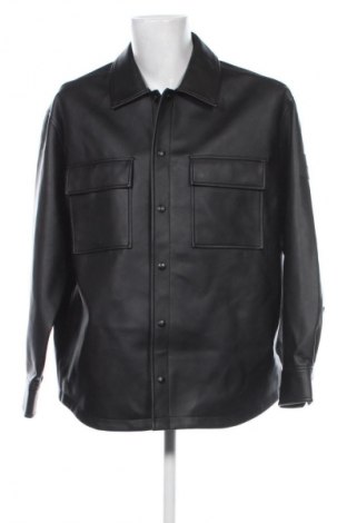 Herren Lederjacke Calvin Klein Jeans, Größe L, Farbe Schwarz, Preis € 209,99