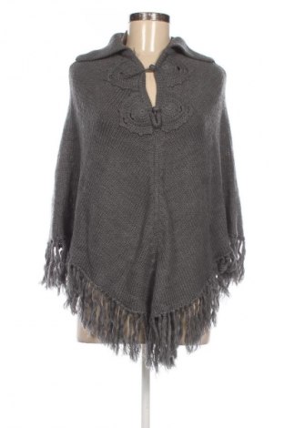 Poncho Yessica, Größe M, Farbe Grau, Preis € 3,99