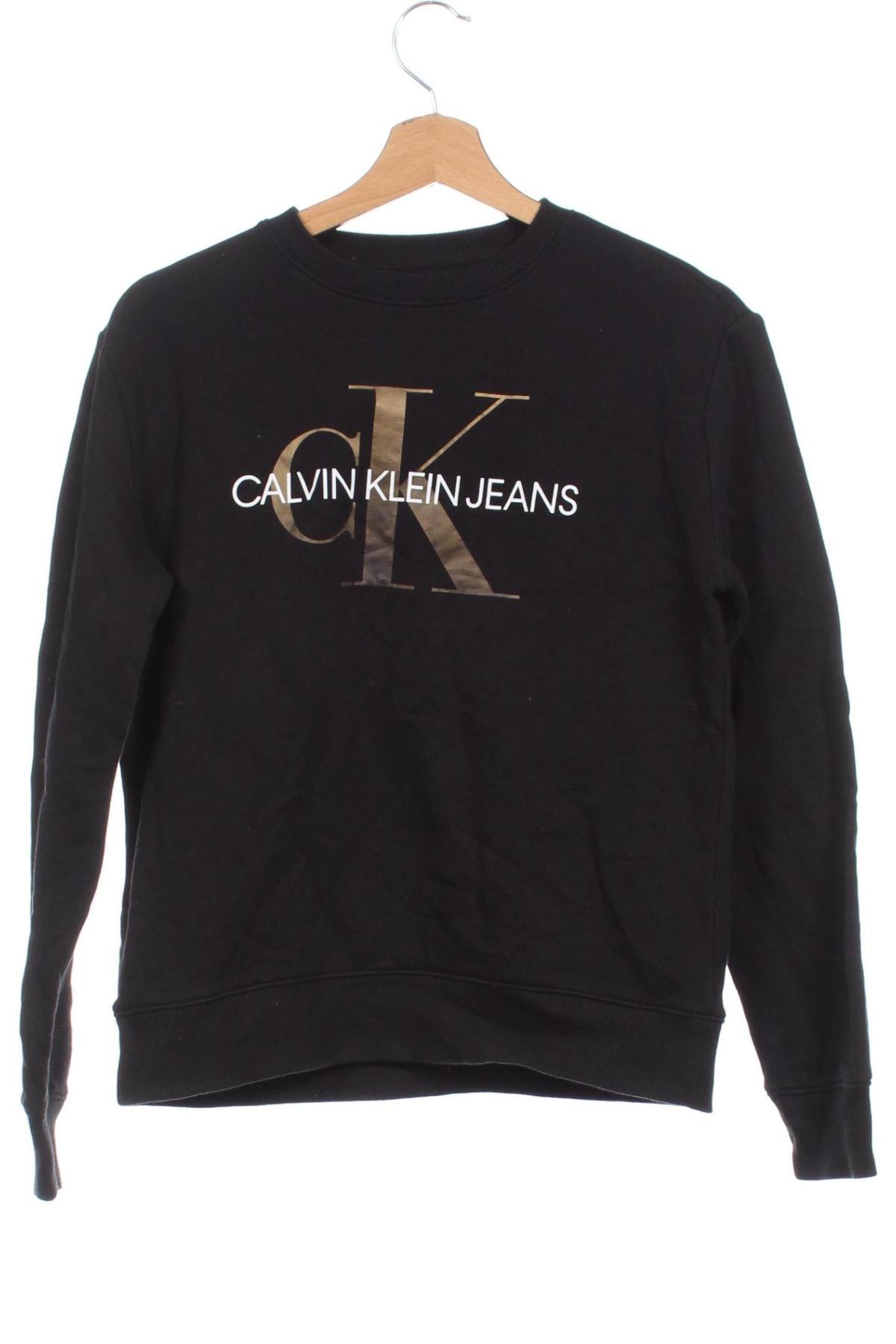 Γυναικεία μπλούζα Calvin Klein Jeans, Μέγεθος XS, Χρώμα Μαύρο, Τιμή 12,99 €