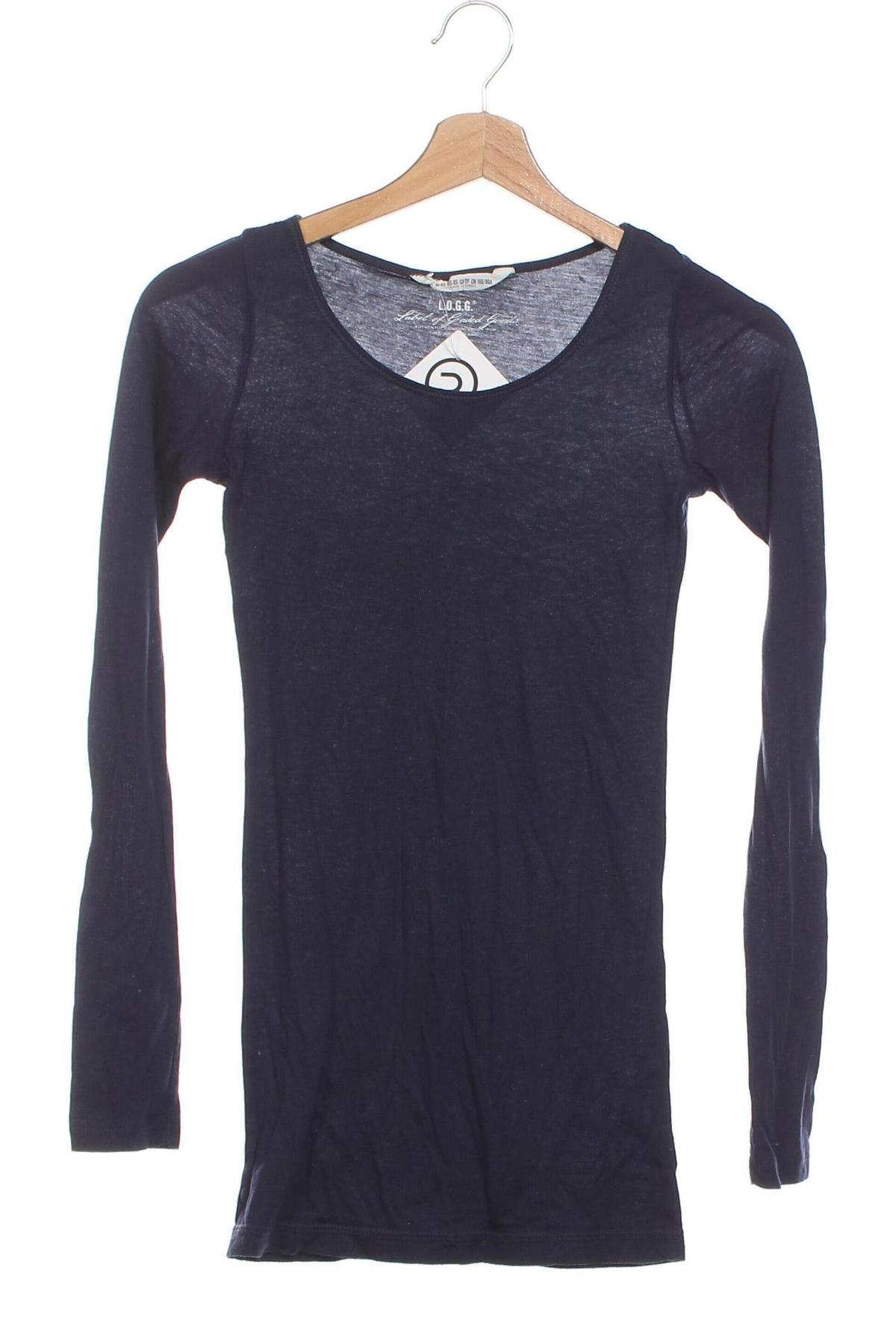 Damen Shirt H&M L.O.G.G., Größe XS, Farbe Blau, Preis € 6,99