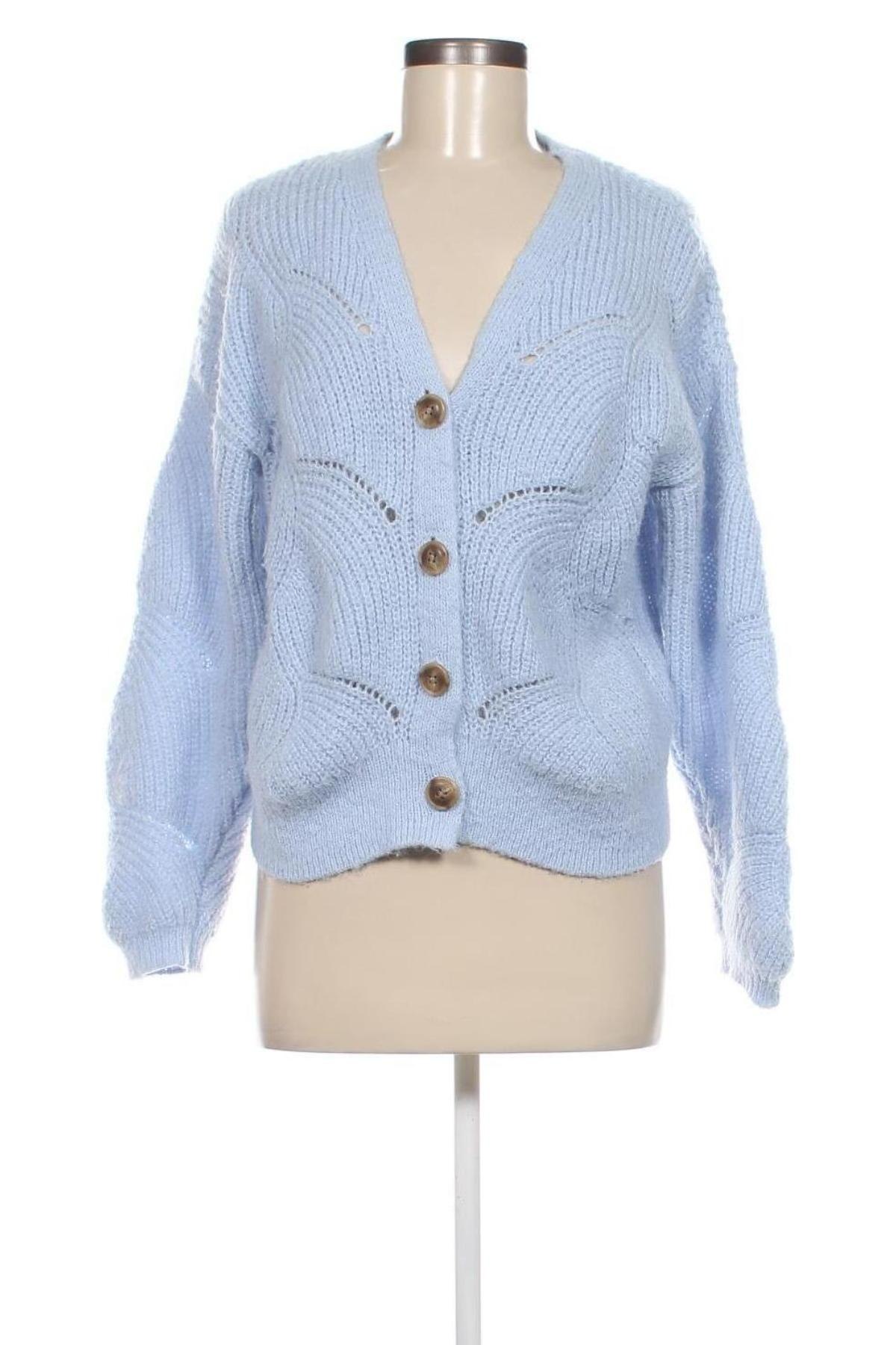 Damen Strickjacke Pieces, Größe S, Farbe Blau, Preis 5,99 €